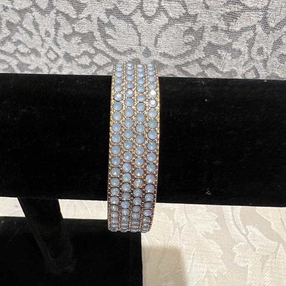 Pastel green with blue diamonds bangle! OS - Picture 2 of 8